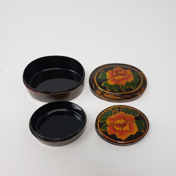 NIB Home Master 2 Hand Painted Oval Jewelry Box - Picture 10 of 10